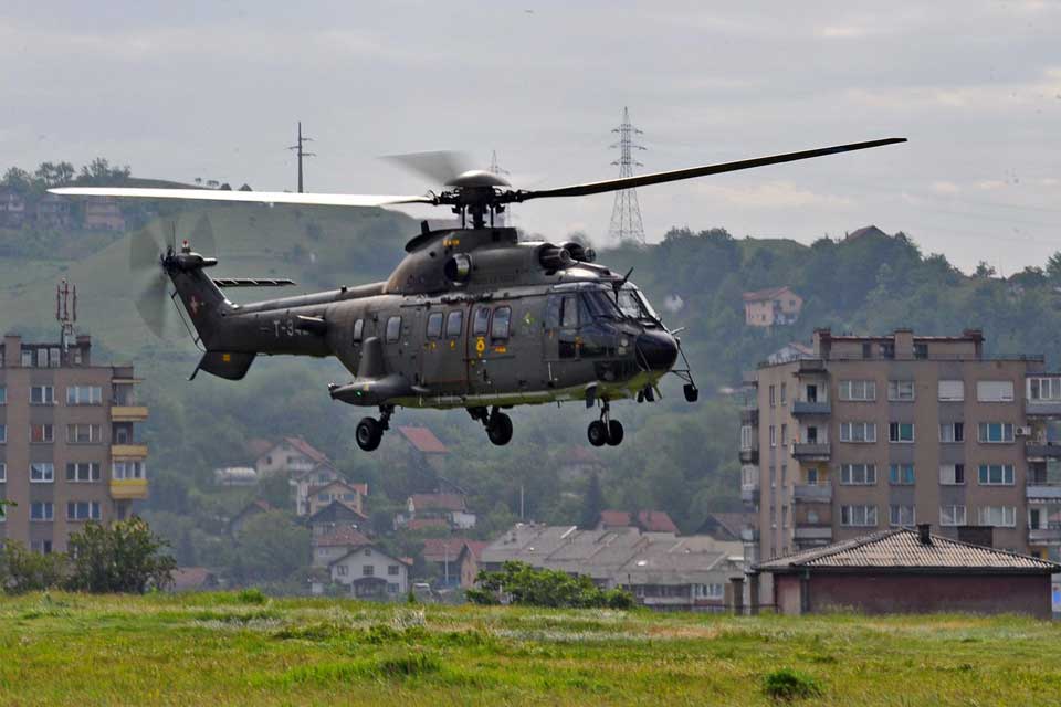 Swiss KFOR helicopter