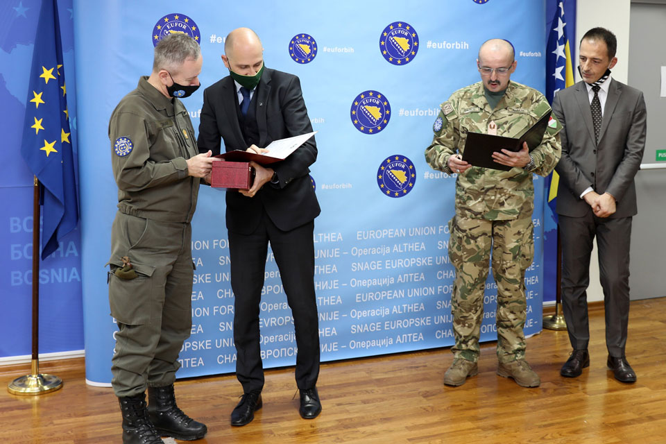 Hungarian Presentation to Major General Reinhard Trischak