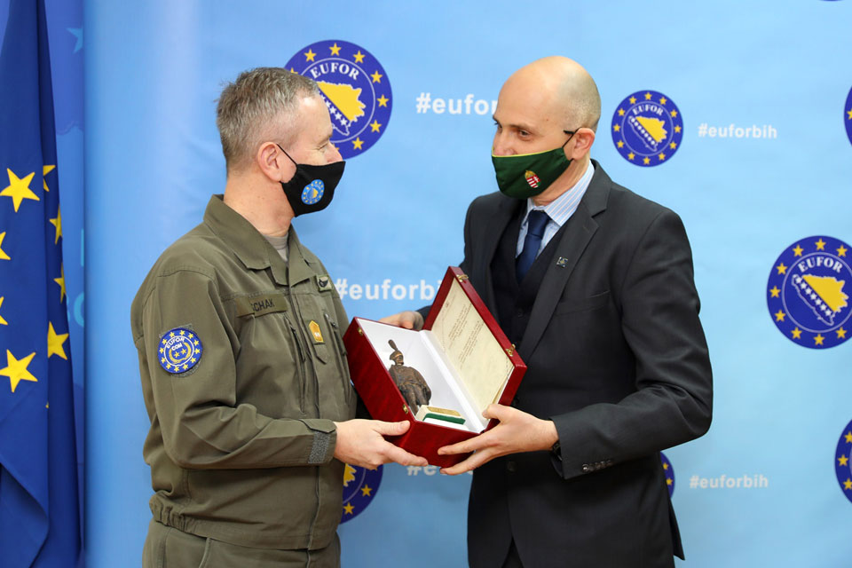 Hungarian Presentation to Major General Reinhard Trischak