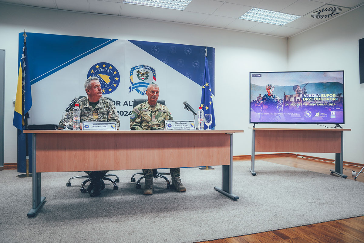 EUFOR Announces Annual Quick Response Exercise