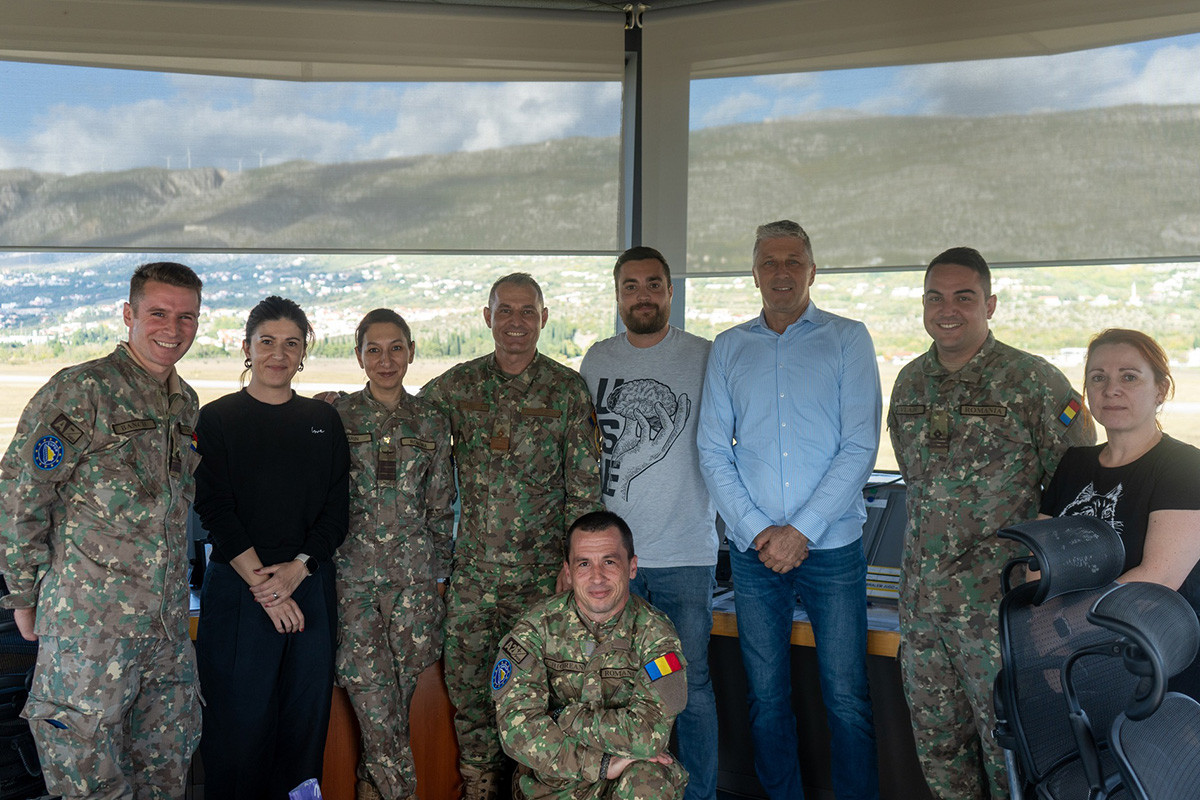 Strengthening Civil-Military Aviation Cooperation: EUFOR Visits BHANSA Headquarters in Mostar