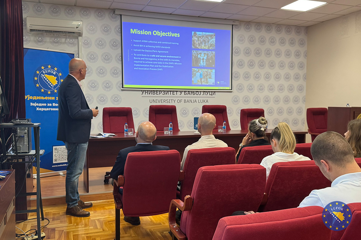 EUFOR sudjelovao u panel diskusiji na Univerzitetu u Banjaluci