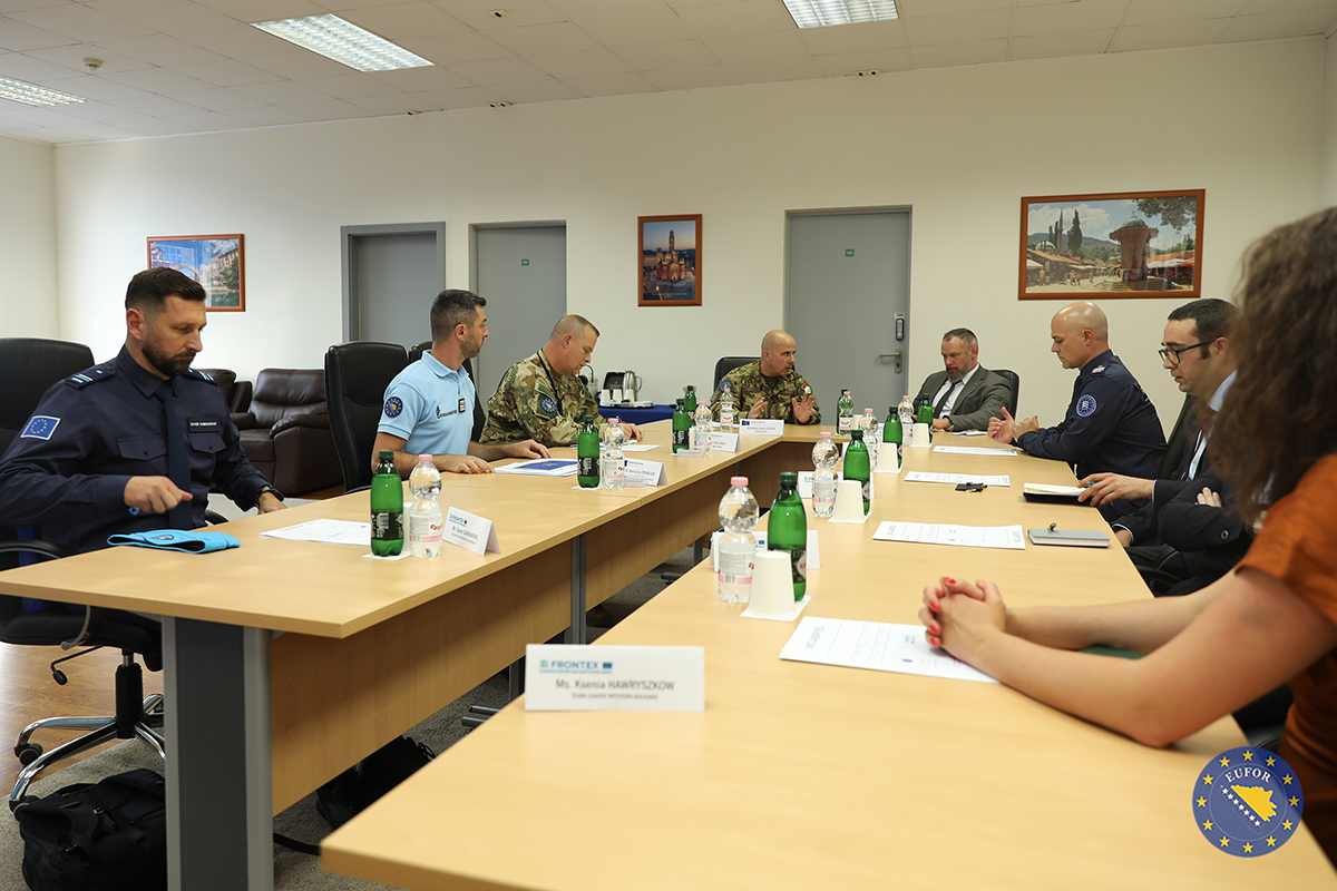 EUFOR Deputy Commander Meets FRONTEX Delegation to Strengthen Cooperation