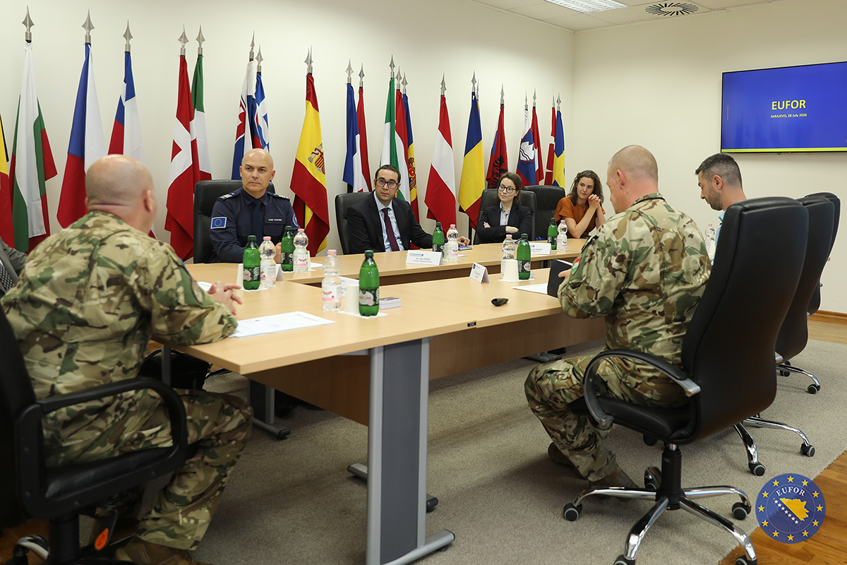 EUFOR Deputy Commander Meets FRONTEX Delegation to Strengthen Cooperation