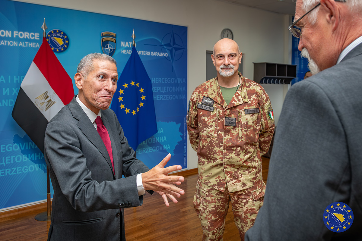 EUFOR Commander Meets Egyptian Ambassador to Strengthen Partnership in Support of Bosnia and Herzegovina’s Stability