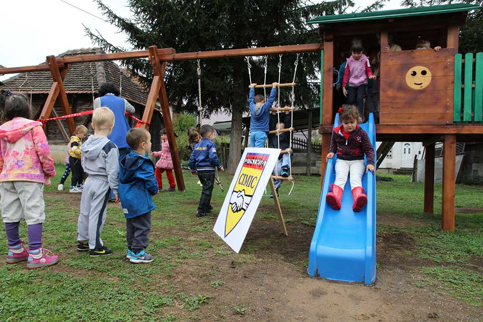 Playground equipment donated to Kindergarden in Bratunac