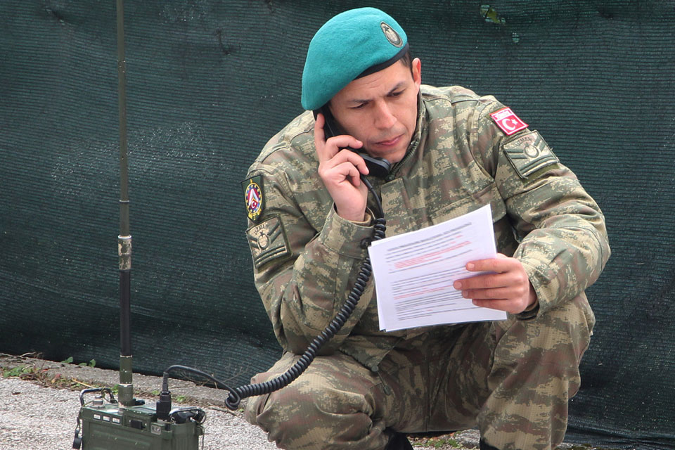 EUFOR’s Multinational Battalion conducts communications training