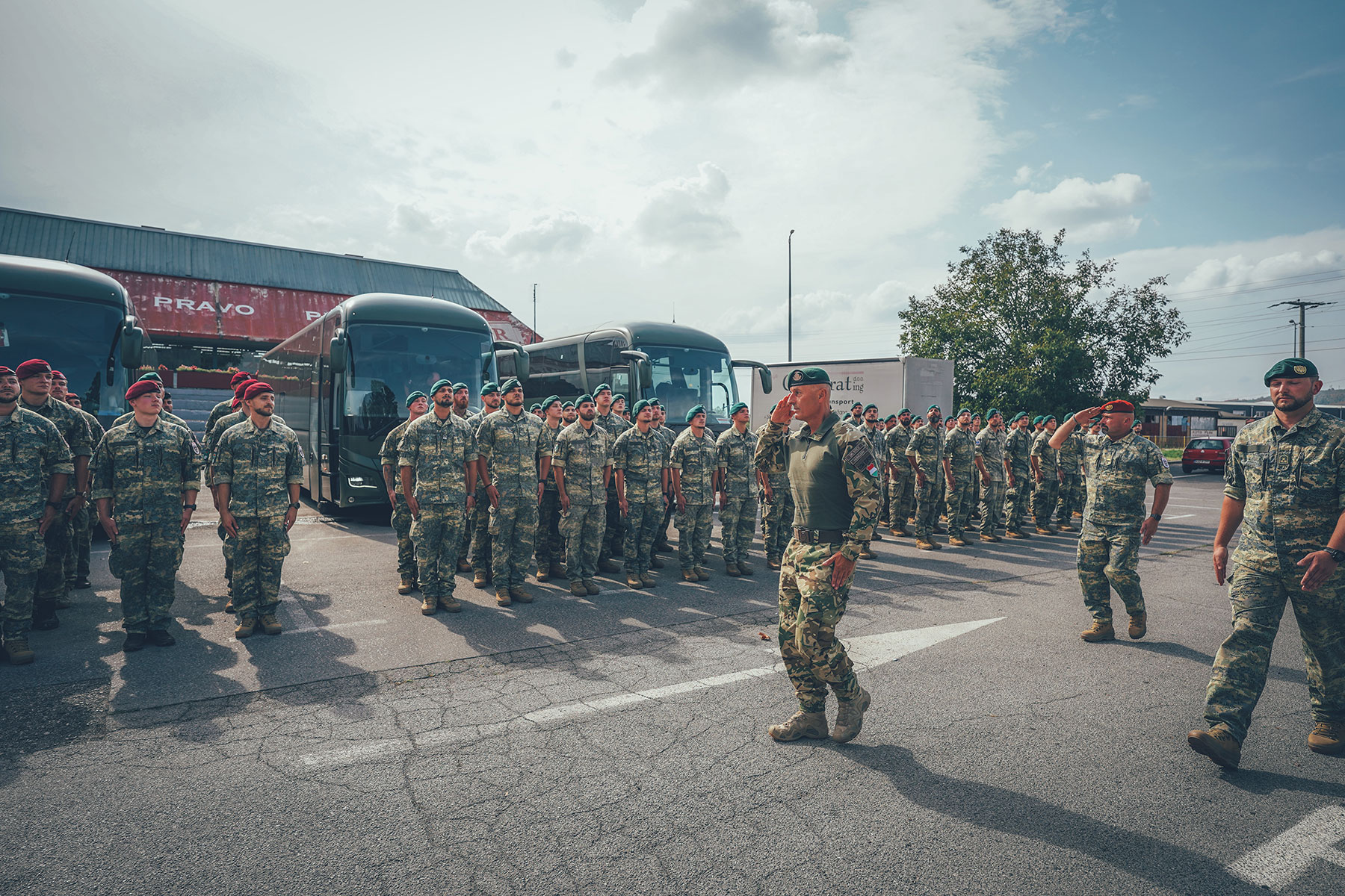 Arrival of Austrian troops to EUFOR