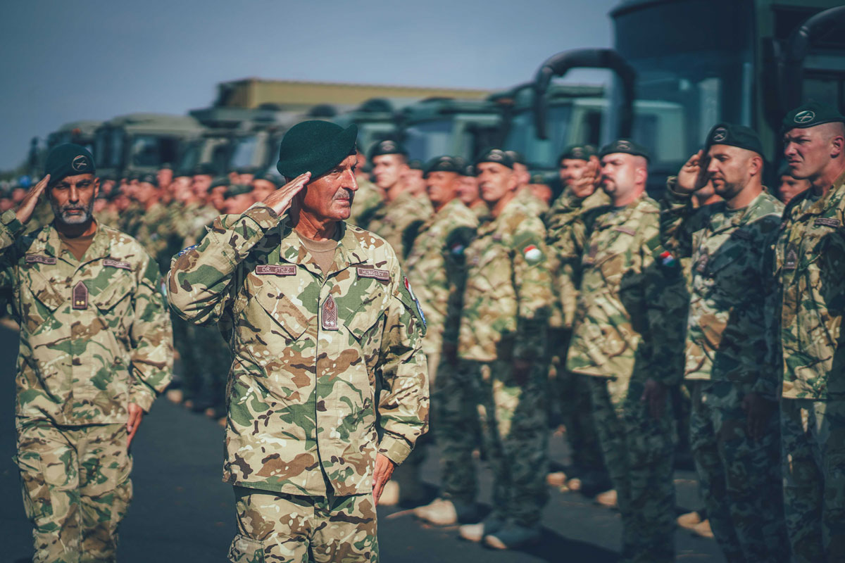 Arrival of Hungarian Troops for EUFOR Exercise Quick Response 2024