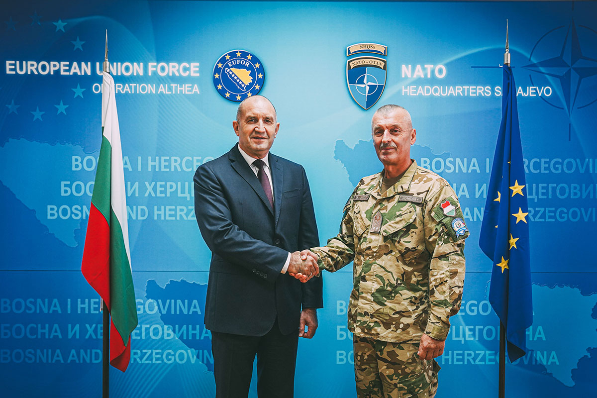 COM EUFOR met with the President of Bulgaria