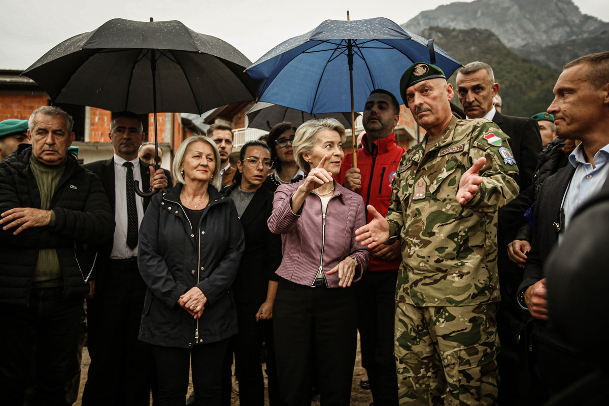 Inspection of the Jablanica area following recent flooding