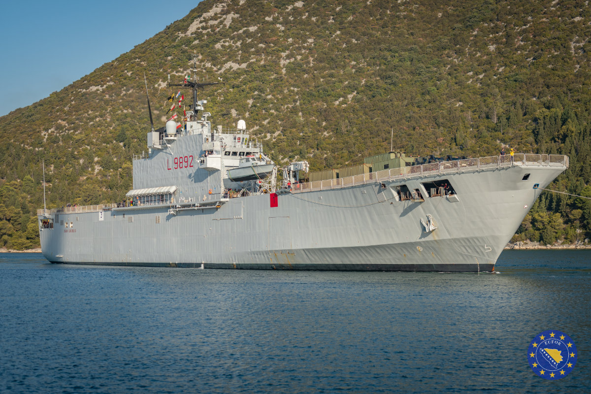 Italian reserve troops arrive by sea in support of Exercise Quick Response 2026