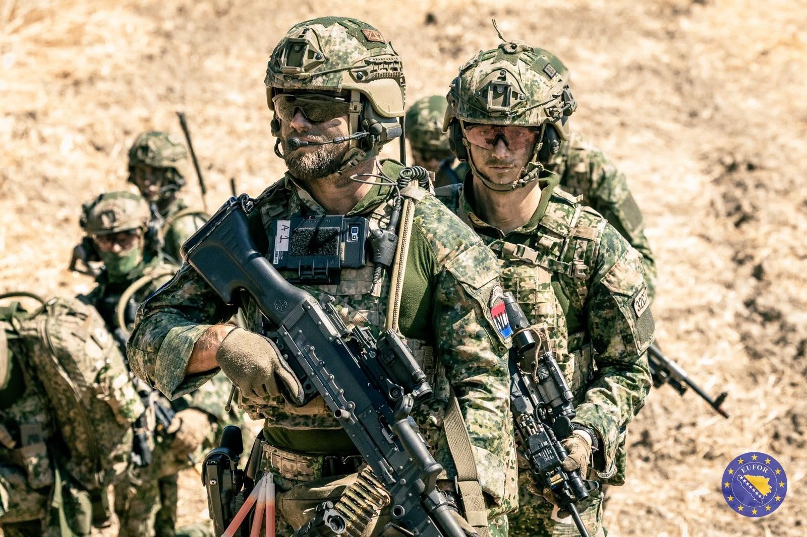 Dutch, French, Italian and Romanian EUFOR Forces Demonstrate Rapid Reinforcement in Bijeljina