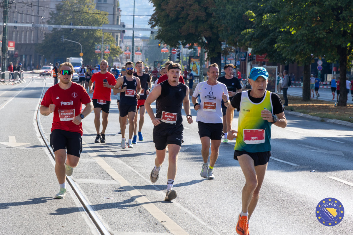 EUFOR Thanks Sarajevo for a Warm Welcome at the Half Marathon