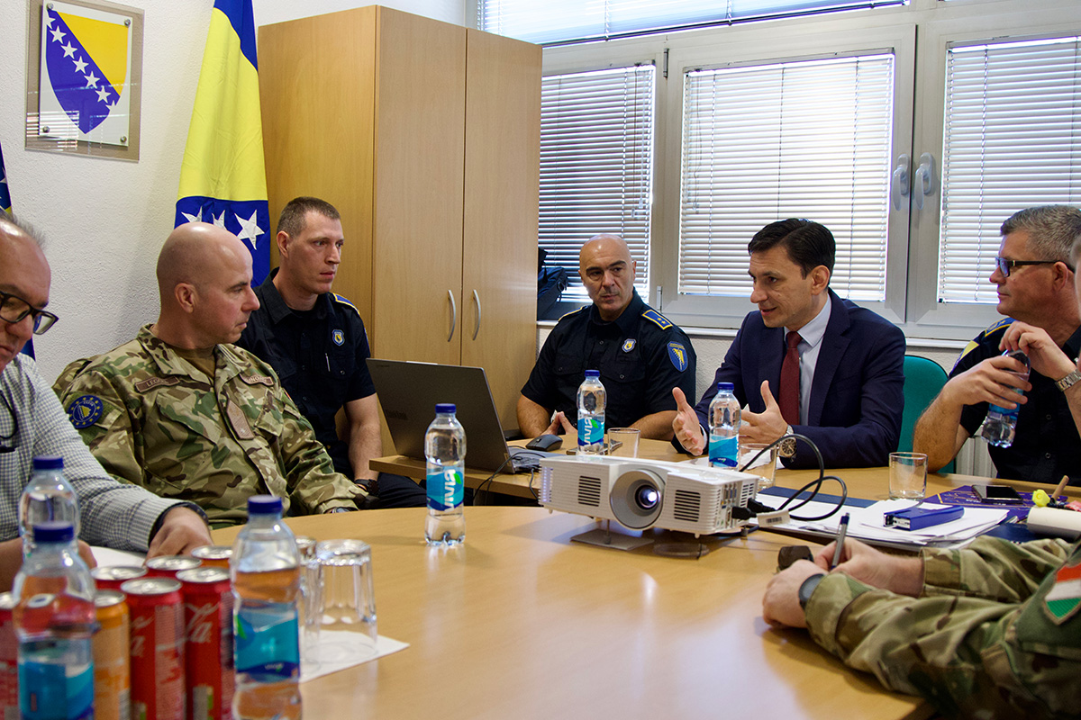 DCOM EUFOR visits Bosnia and Herzegovina Border Police in Zvornik