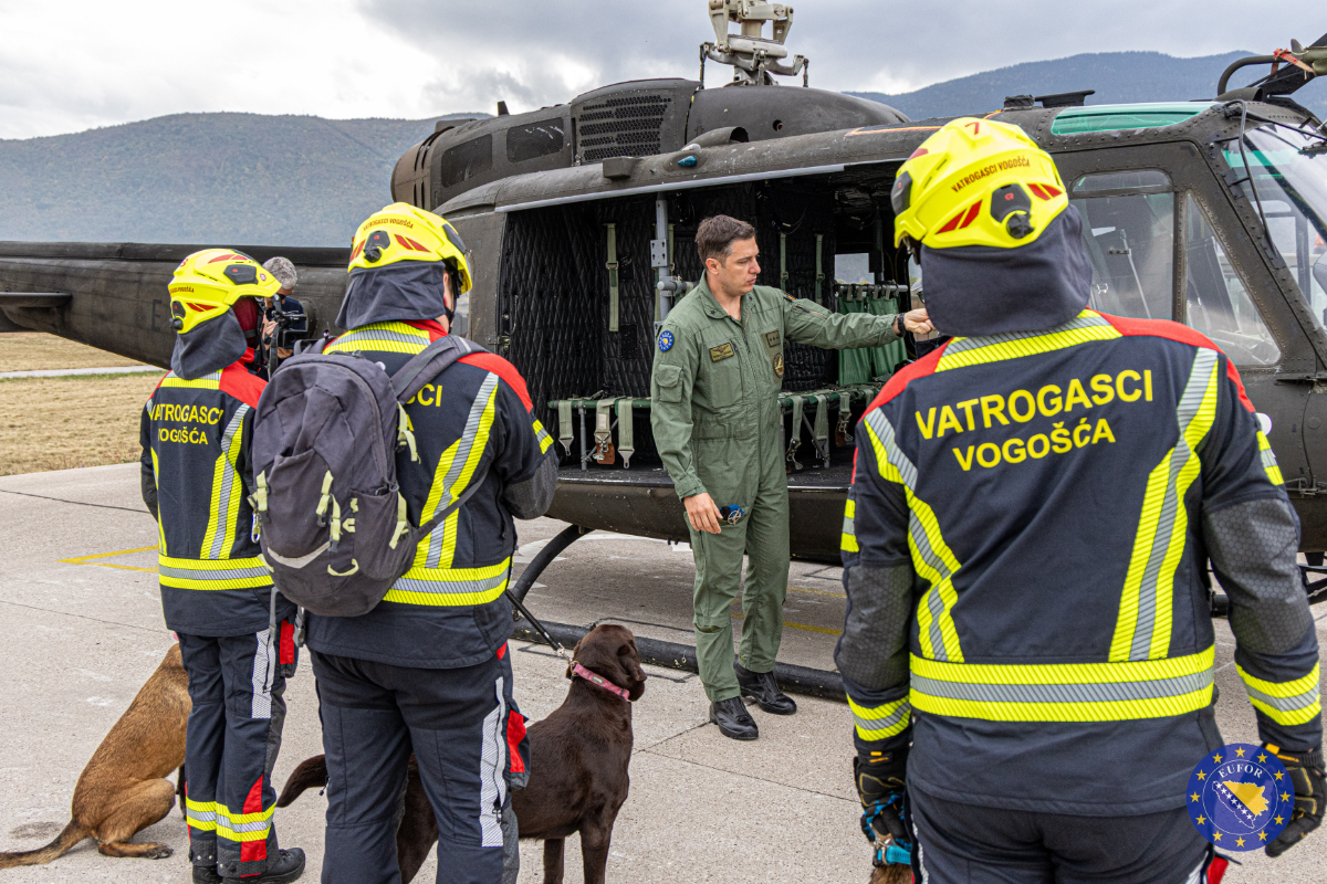 EUFOR Trains with BiH’s Search and Rescue K9 Team