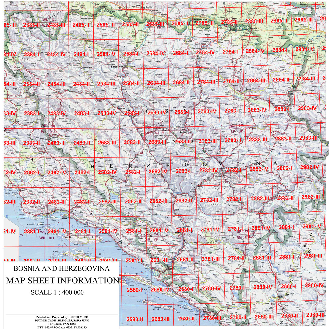 BiH Minefield Maps