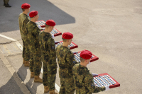 International medal parade in Camp Butmir